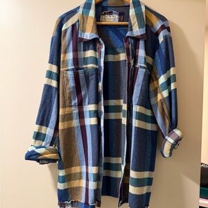 NWOT We the Free Plaid Button Up Shirt
